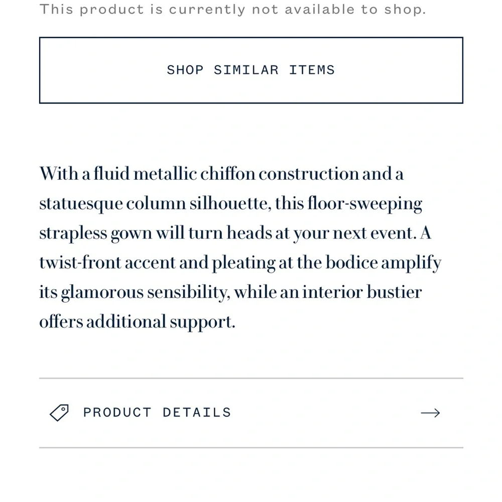 Ralph Lauren Metallic Gold Evening Gown - Picture 7 of 8